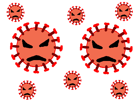 新型コロナウイルスのイラスト