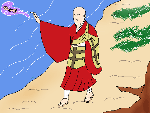 飛行三鈷杵のイラスト