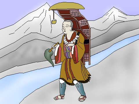 玄奘三蔵のイラスト