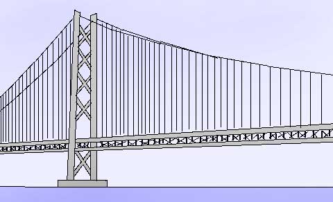 明石海峡大橋のイラスト