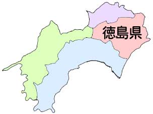 徳島県の八十八箇所霊場地図