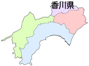 香川県の八十八箇所霊場地図
