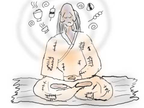 迷いのイラスト