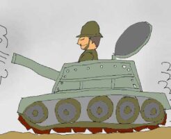 戦車のイラスト