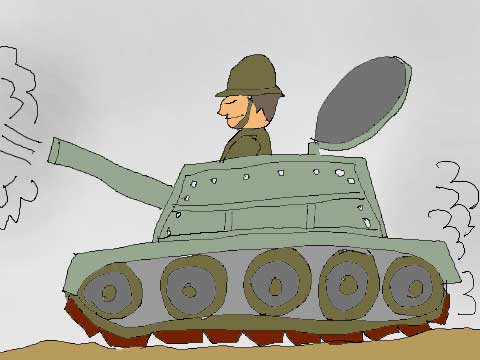 戦車のイラスト