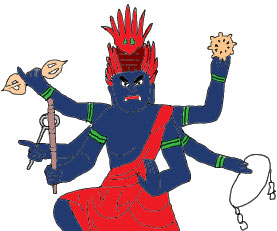 烏枢沙摩明王のイラスト