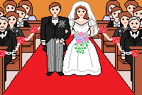 結婚成就のイラスト