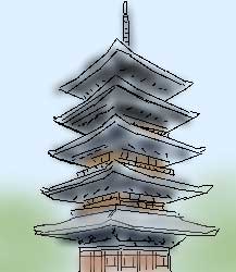 東寺のイラスト