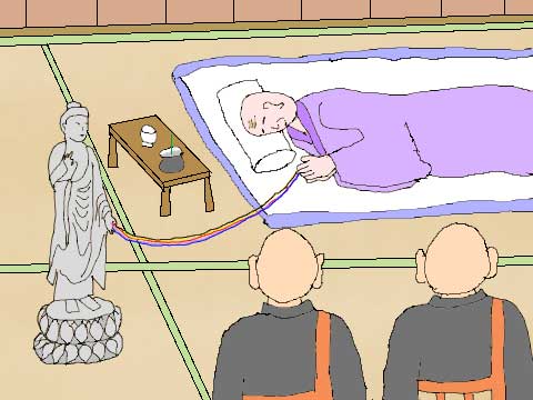 念仏来迎のイラスト