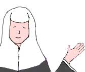 尼僧のイラスト