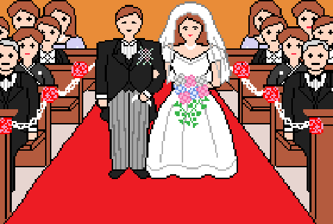 結婚式のイラスト