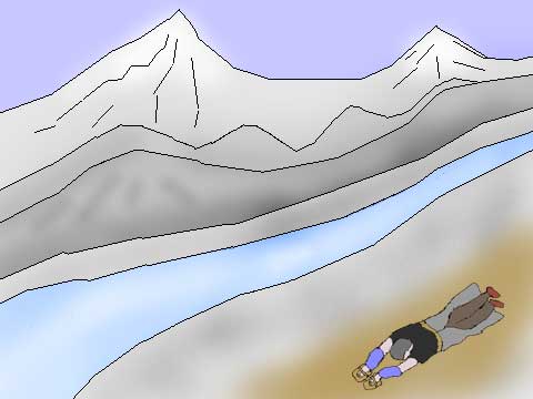 五体投地のイラスト