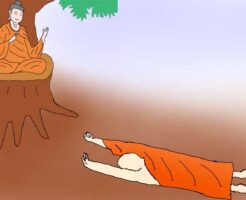 五体投地のイラスト