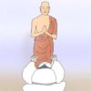 帰命頂礼のイラスト