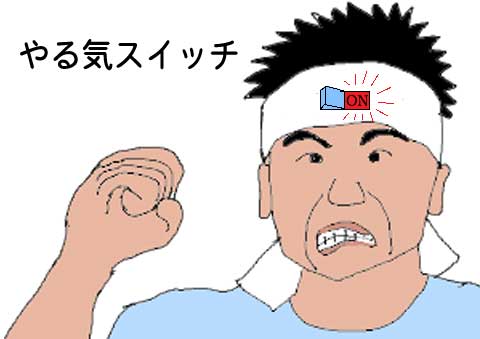 やる気スイッチのイラスト
