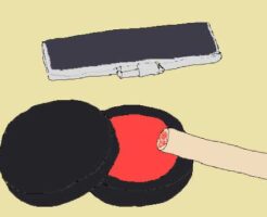 印鑑ケースのイラスト